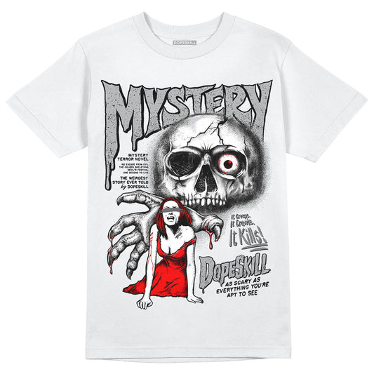 Jordan 4 Retro 'Wet Cement' DopeSkill T-Shirt Mystery Ghostly Grasp Graphic Streetwear - White 