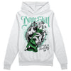 Jordan 1 High OG Green Glow DopeSkill Hoodie Sweatshirt Money Loves Me Graphic Streetwear - White