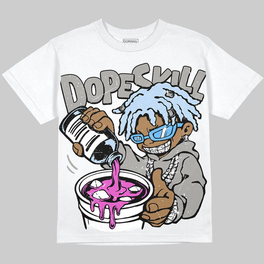 Jordan 5 "White Metallic" DopeSkill T-Shirt Pour Up Graphic Streetwear - White