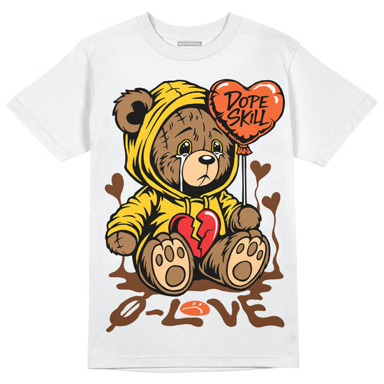 Yellow Sneakers DopeSkill T-Shirt Broken Bear Graphic Streetwear - White