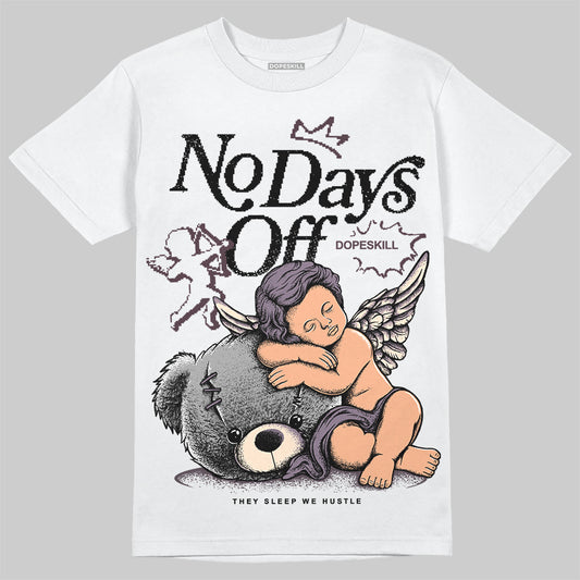 A Ma Maniére x Air Jordan 3 Black Violet Ore DopeSkill T-Shirt New No Days Off Graphic Streetwear - White