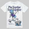 University Blue Sneakers DopeSkill T-Shirt Play together, Stay together Graphic Streetwear - White 