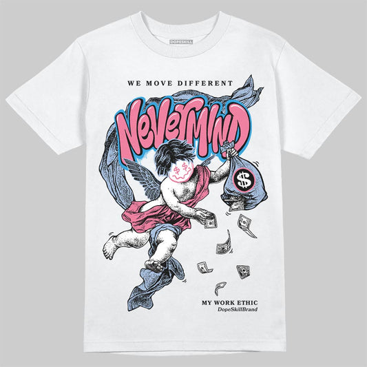 Jordan 3 GS “Cobalt Bliss” DopeSkill T-Shirt Nevermind Graphic Streetwear - White