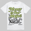 Chase B x Travis Scott x Jordan Jumpman Jack DopeSkill T-Shirt Money Is Our Motive Typo Graphic Streetwear - White