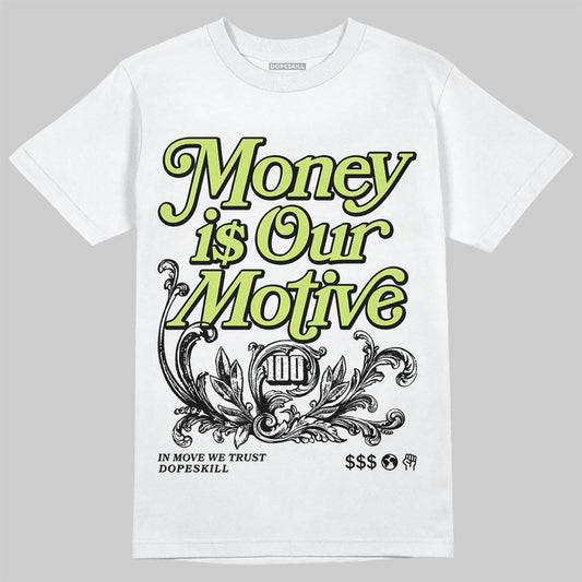 Chase B x Travis Scott x Jordan Jumpman Jack DopeSkill T-Shirt Money Is Our Motive Typo Graphic Streetwear - White