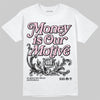 Jordan 5 OG “35th Anniversary” DopeSkill T-Shirt Money Is Our Motive Typo Graphic Streetwear - White