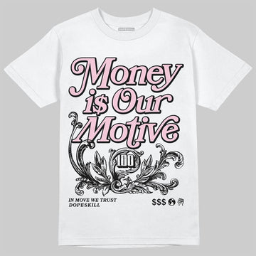 Jordan 5 OG “35th Anniversary” DopeSkill T-Shirt Money Is Our Motive Typo Graphic Streetwear - White