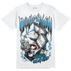 Jordan 4 Retro Military Blue DopeSkill T-Shirt Money On My Mind Graphic Streetwear - White