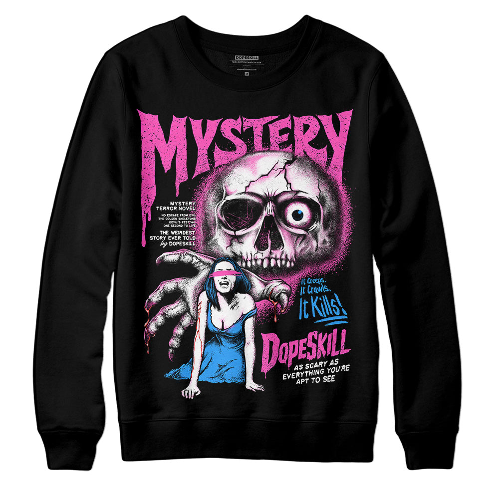 Jordan 4 GS “Hyper Violet” DopeSkill Sweatshirt Mystery Ghostly Grasp Graphic Streetwear - Black