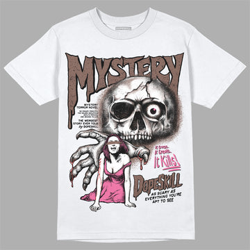 Dunk Low Smokey Mauve Playful Pink DopeSkill T-Shirt Mystery Ghostly Grasp Graphic Streetwear - White 