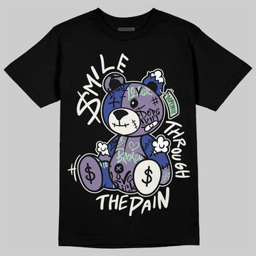 Jordan 1 Retro Low OG Zion Williamson Voodoo Alternate DopeSkill T-Shirt Smile Through The Pain Graphic Streetwear - Black