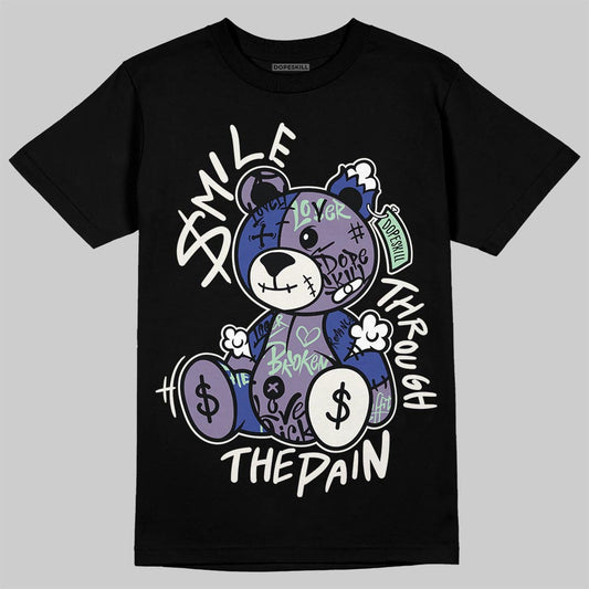 Jordan 1 Retro Low OG Zion Williamson Voodoo Alternate DopeSkill T-Shirt Smile Through The Pain Graphic Streetwear - Black