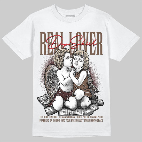 A Ma Maniére x Air Jordan 4 “Dark Mocha” DopeSkill T-Shirt Real Lover Graphic Streetwear - White