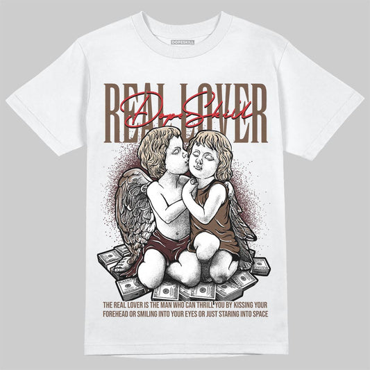 A Ma Maniére x Air Jordan 4 “Dark Mocha” DopeSkill T-Shirt Real Lover Graphic Streetwear - White