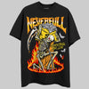 Jordan 4 Thunder DopeSkill T-Shirt NeverFull Graphic Streetwear - Black