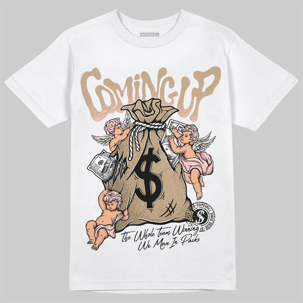Nike Air Force 1 Low Canvas “Linen” DopeSkill T-Shirt Money Bag Coming Up Graphic Streetwear - White