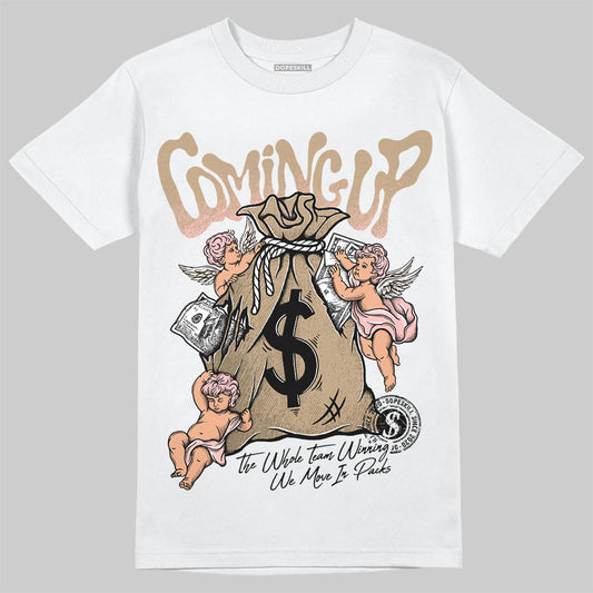 Nike Air Force 1 Low Canvas “Linen” DopeSkill T-Shirt Money Bag Coming Up Graphic Streetwear - White
