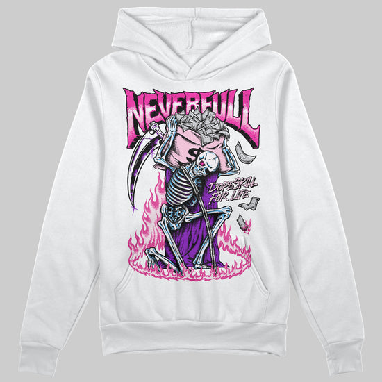 Dunk Low Triple Pink DopeSkill Hoodie Sweatshirt Heartless Graphic Streetwear - White 