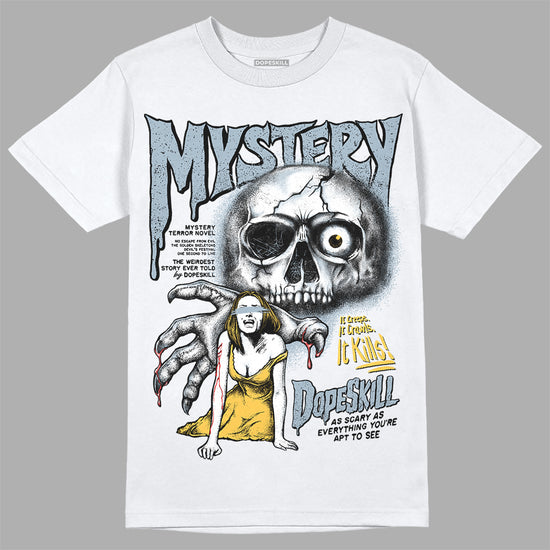 Jordan 13 “Blue Grey” DopeSkill T-Shirt Mystery Ghostly Grasp Graphic Streetwear - White 