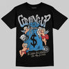 Jordan 3 Retro OG Rare Air DopeSkill T-Shirt Money Bag Coming Up Graphic Streetwear - black
