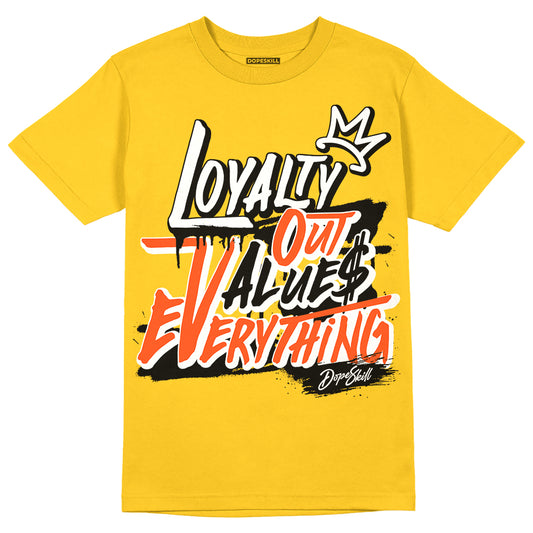 Jordan 4 Retro “Vivid Sulfur” DopeSkill Yellow T-shirt LOVE Graphic Streetwear 