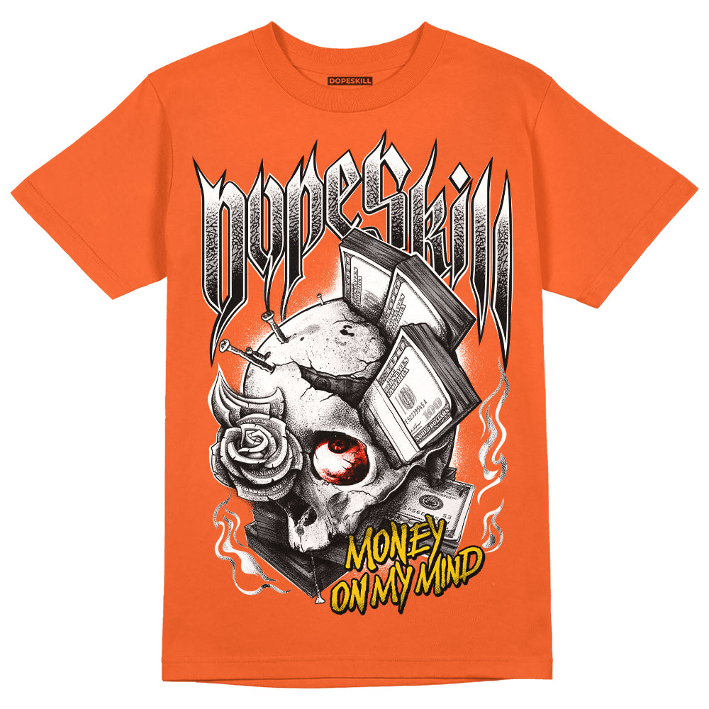 Jordan 3 Georgia Peach DopeSkill Orange T-shirt Money On My Mind Graphic Streetwear