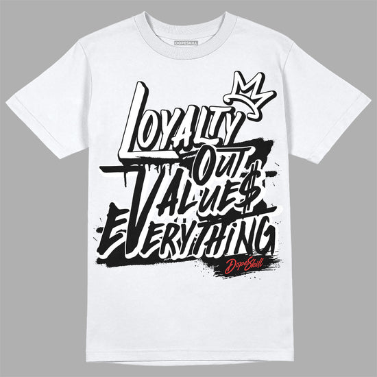 Jordan 1 High OG “Black/White” DopeSkill T-Shirt LOVE Graphic Streetwear - White 