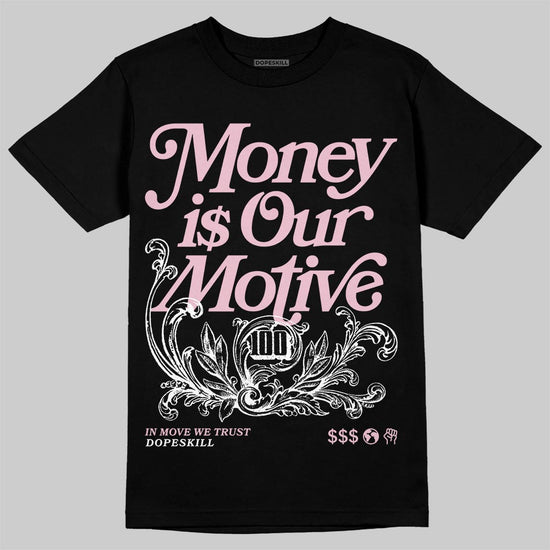 Jordan 5 OG “35th Anniversary” DopeSkill T-Shirt Money Is Our Motive Typo Graphic Streetwear - Black
