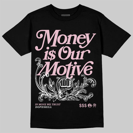 Jordan 5 OG “35th Anniversary” DopeSkill T-Shirt Money Is Our Motive Typo Graphic Streetwear - Black