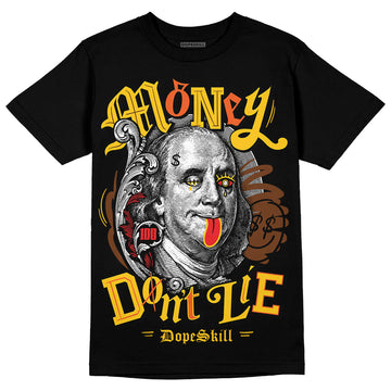 Yellow Sneakers DopeSkill T-Shirt Money Don't Lie Graphic Streetwear - Black