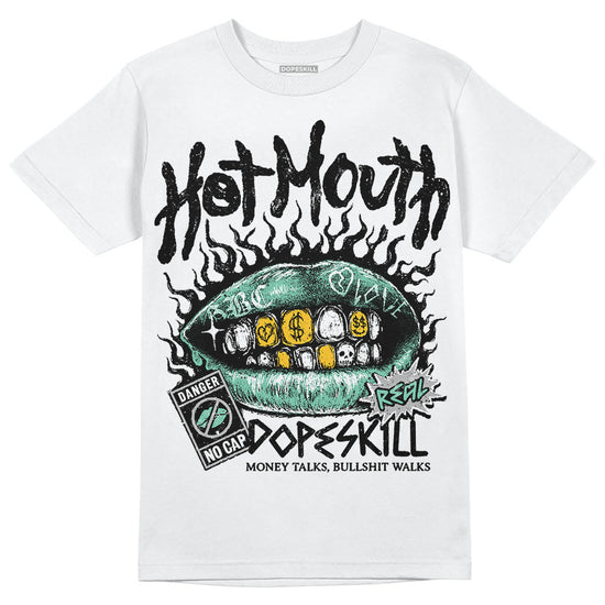 Jordan 3 "Green Glow" DopeSkill T-Shirt Hot Mouth Graphic Streetwear - White