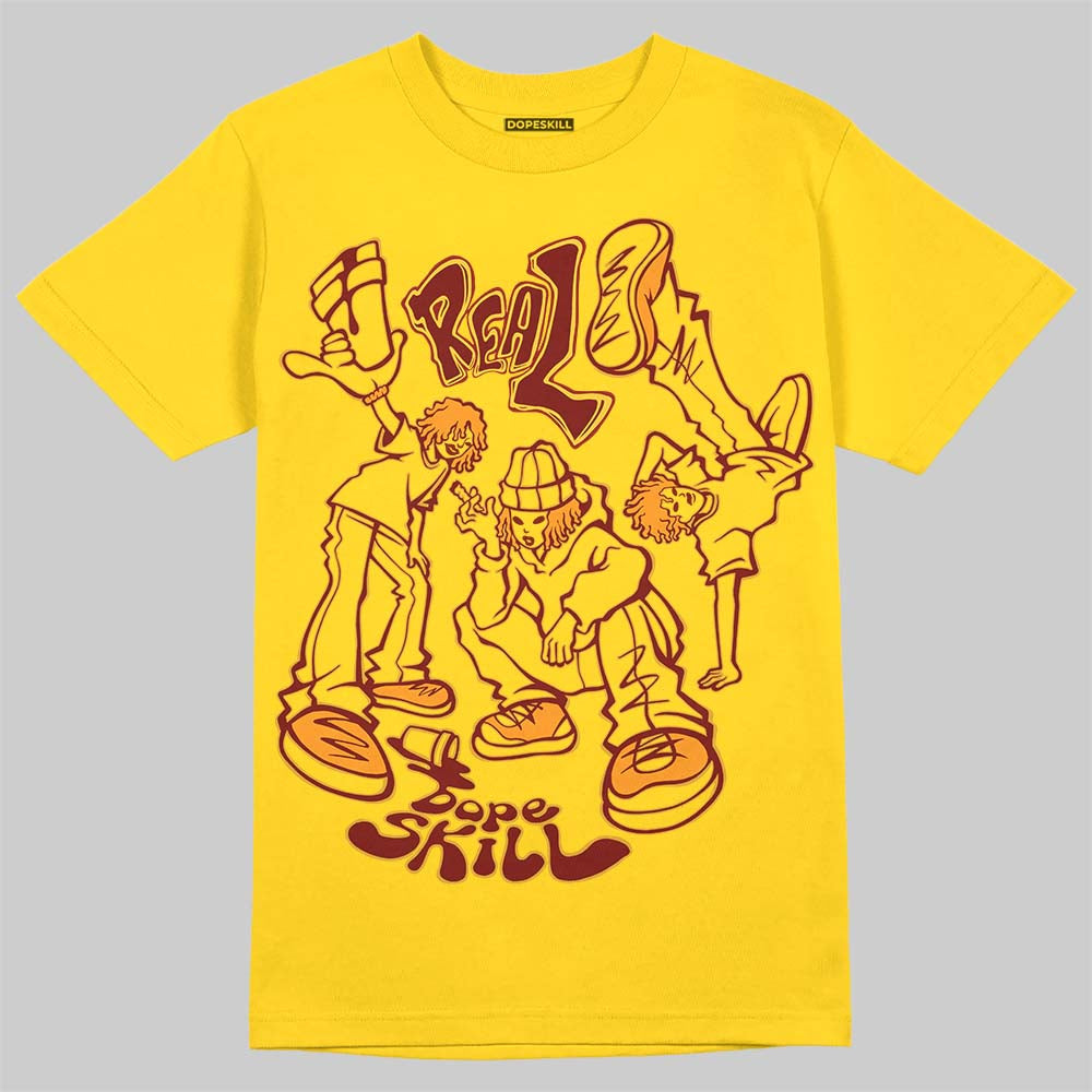 Yellow Sneakers DopeSkill Gold T-Shirt Real Y2K Players Graphic Streetwear