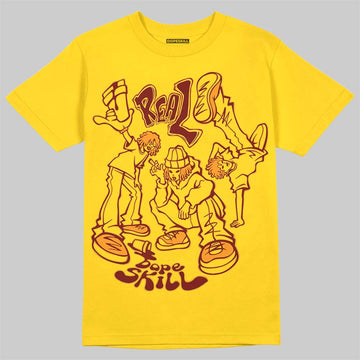 Yellow Sneakers DopeSkill Gold T-Shirt Real Y2K Players Graphic Streetwear