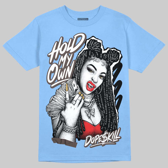 Adidas Handball Spezial ‘Light Blue’ DopeSkill T-Shirt New H.M.O Graphic Streetwear - Carolina Blue