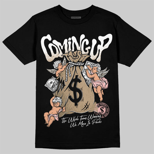 Nike Air Force 1 Low Canvas “Linen” DopeSkill T-Shirt Money Bag Coming Up Graphic Streetwear - Black