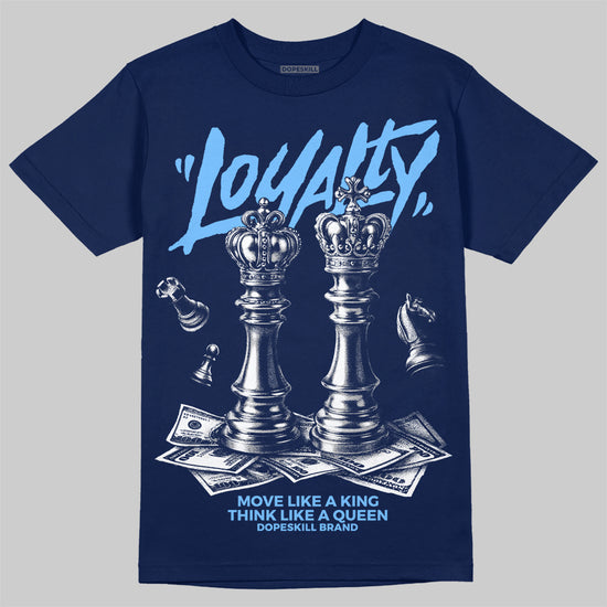 University Blue Sneakers DopeSkill T-Shirt Loyalty Graphic Streetwear - navy