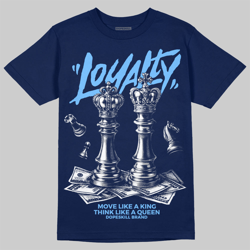 University Blue Sneakers DopeSkill T-Shirt Loyalty Graphic Streetwear - navy