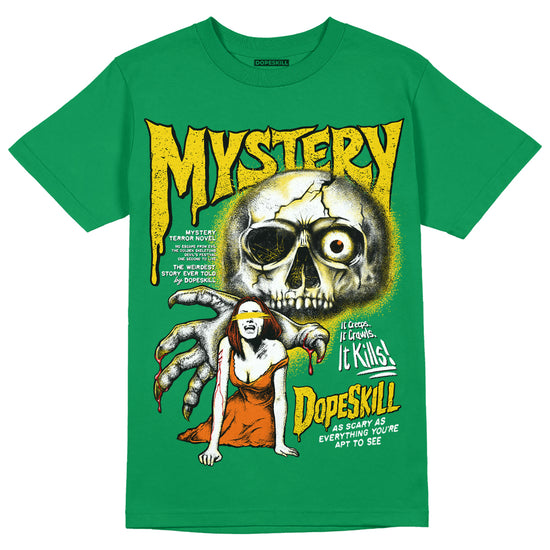 Green Sneakers DopeSkill Green T-shirt Mystery Ghostly Grasp Graphic Streetwear 