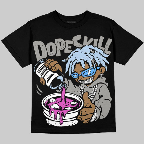 Jordan 5 "White Metallic" DopeSkill T-Shirt Pour Up Graphic Streetwear - Black
