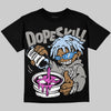Jordan 5 "White Metallic" DopeSkill T-Shirt Pour Up Graphic Streetwear - Black
