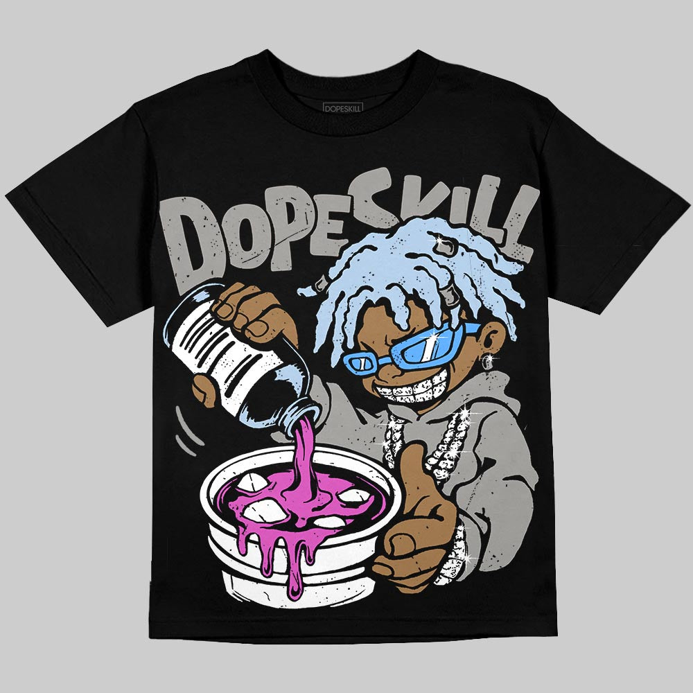 Jordan 5 "White Metallic" DopeSkill T-Shirt Pour Up Graphic Streetwear - Black