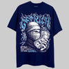 University Blue Sneakers DopeSkill T-Shirt Wealthy Graphic Streetwear - Navy