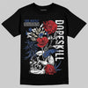 Jordan Spizike Low “Storm Blue” DopeSkill T-Shirt Side Hustle Graphic Streetwear - Black