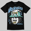 University Blue Sneakers DopeSkill T-Shirt No Rules Graphic Streetwear - black
