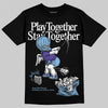 University Blue Sneakers DopeSkill T-Shirt Play together, Stay together Graphic Streetwear - Black