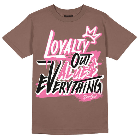 Dunk Low Smokey Mauve Playful Pink DopeSkill Brown Savana T-shirt  LOVE Graphic Streetwear 