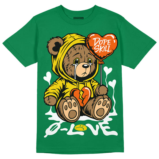 Jordan 5 “Lucky Green” DopeSkill Green T-Shirt Broken Bear Graphic Streetwear