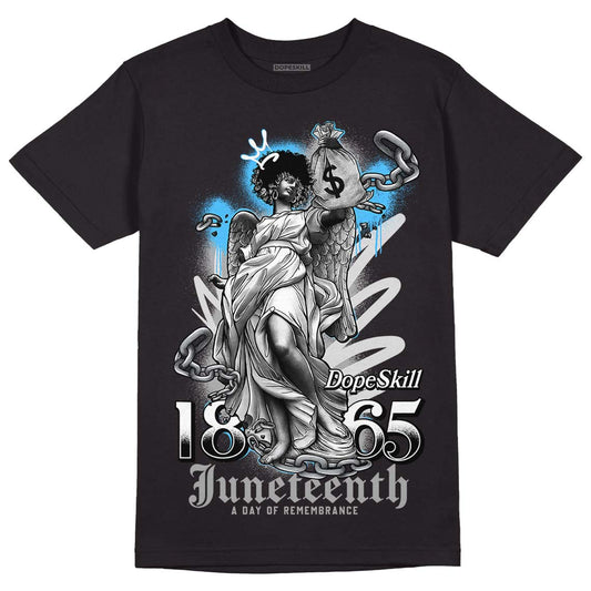Dunk Low ‘Pure Platinum’ DopeSkill T-Shirt Juneteenth Graphic Streetwear - Black