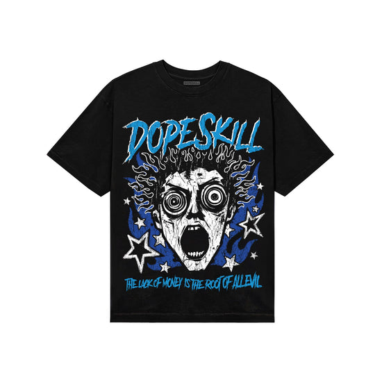 University Blue Sneakers DopeSkill T-Shirt Root of Evil Graphic Streetwear - Black