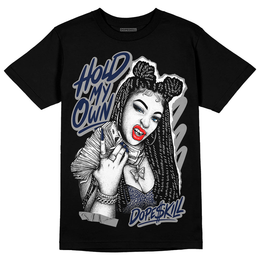 Jordan Spiz’ike Low “White/Obsidian” DopeSkill T-Shirt New H.M.O Graphic Streetwear - Black